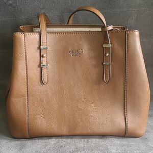 GUESS Brown Leather Satchel